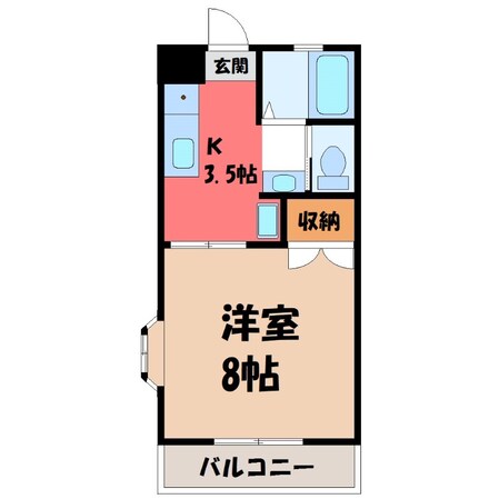 清原地区市民センター前駅 徒歩37分 3階の物件間取画像